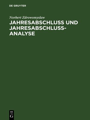 cover image of Jahresabschluss und Jahresabschlussanalyse